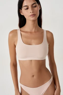 Soutien-gorge brassière réversible en coton biologique extensible