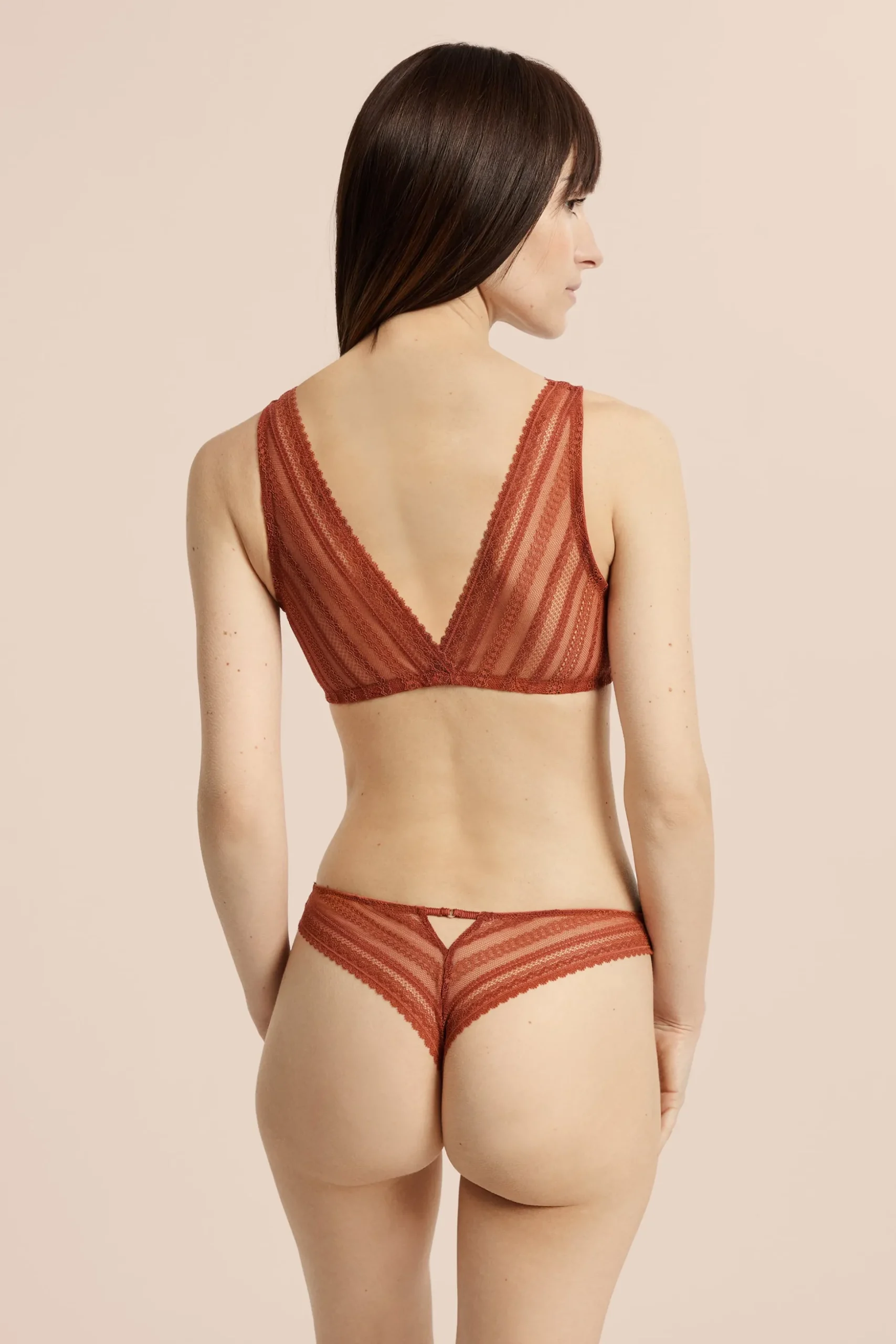 Soutien-gorge brassière sans armatures post-mastectomie avec ouverture devant