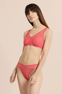 Soutien-gorge brassière sans armatures post-mastectomie avec ouverture devant