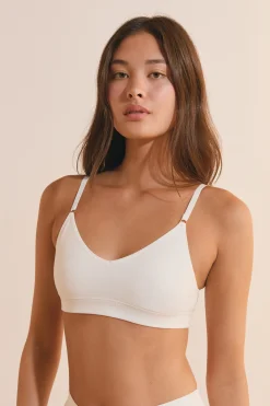Soutien-gorge brassière sans coutures en coton biologique