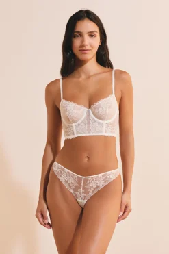 Soutien-gorge bustier avec broderie