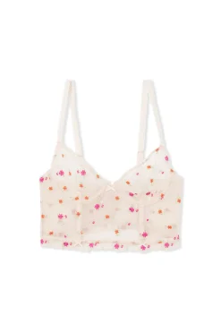 Soutien-gorge bustier avec broderie