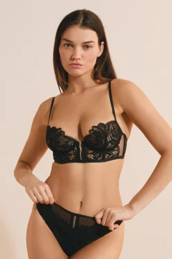 Soutien-gorge bustier en guipure