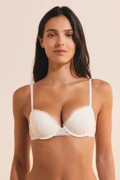 Soutien-gorge coques fines avec broderie