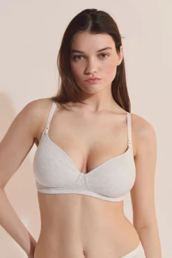 Soutien-gorge coques fines, clips d'allaitement