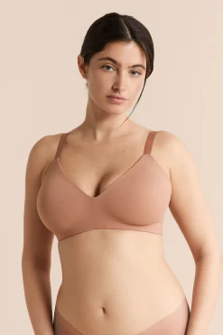 Soutien-gorge coques fines sans armatures en microfibre