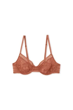 Soutien-gorge en dentelle avec bijou doré