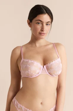 Soutien-gorge N.9 - Balconnet à broderie cœurs