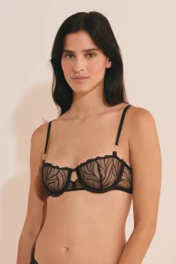 Soutien-gorge N.9 - Balconnet en broderie florale