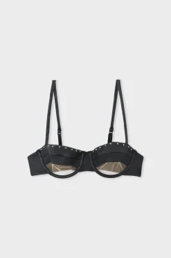 Soutien-gorge N.9 - Balconnet en cuir
