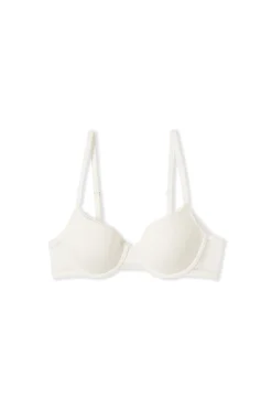 Soutien-gorge N.4 - Le coques fines en microfibre avec détails en dentelle