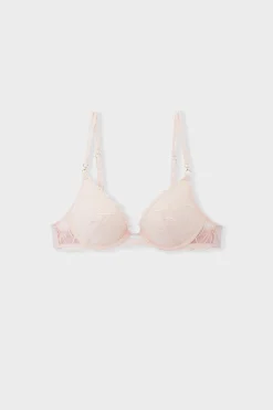 Soutien-gorge N.2 - Le push-up plongeant en broderie florale