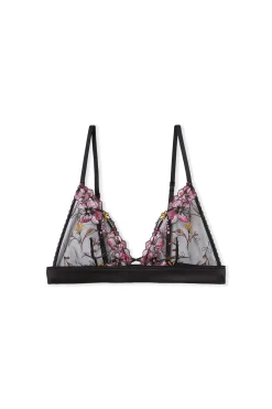 Soutien-gorge triangle avec broderie