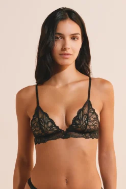 Soutien-gorge triangle en dentelle