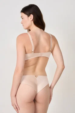 Soutien-gorge triangle sans armatures satiné
