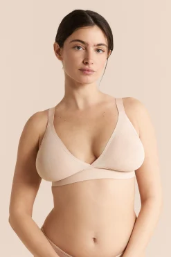 Soutien-gorge triangle sans armatures en tulle