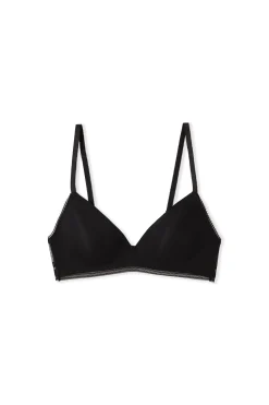 Soutien-gorge triangle sans armatures avec détails en dentelle