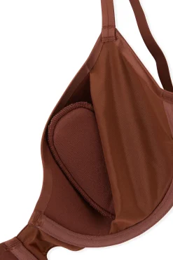 Soutien-gorge triangle sans armatures satiné
