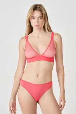 Soutien-gorge triangle sans armatures en tulle
