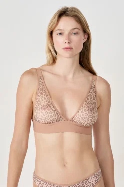 Soutien-gorge triangle sans armatures en tulle