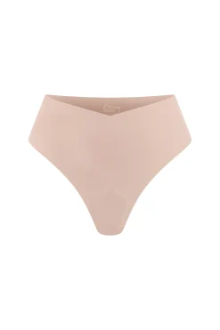 String high leg effet lissant en microfibre