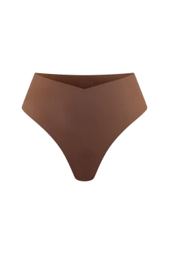 String high leg effet lissant en microfibre