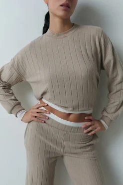 Sweatshirt de pyjama col rond