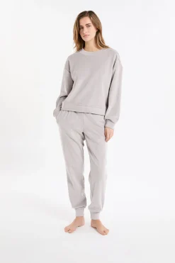 Sweatshirt de pyjama col rond