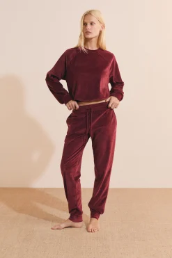Sweatshirt de pyjama côtelé