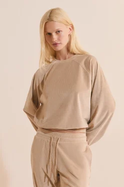 Sweatshirt de pyjama côtelé