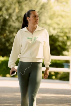 Sweatshirt en coton avec écriture 