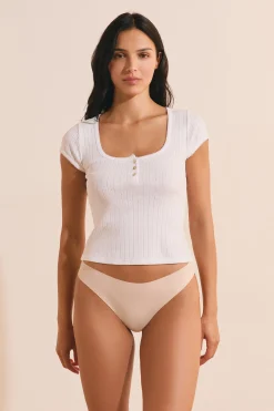 Tanga en coton sans coutures