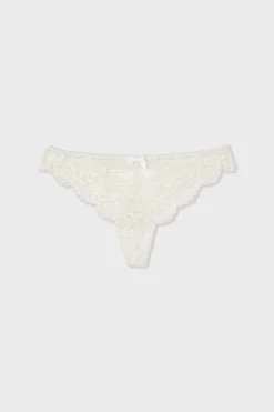 Tanga en dentelle irisé