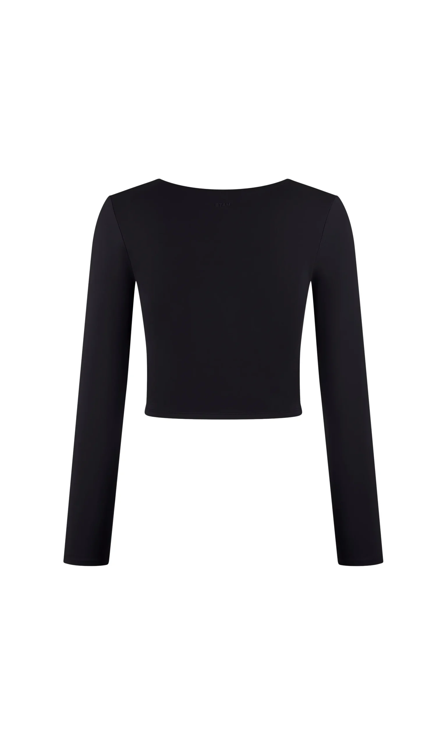 Top à encolure carrée en microfibre