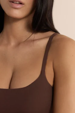 Top en microfibre avec brassière intégrée