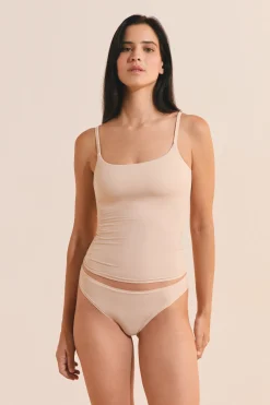 Top en microfibre avec brassière intégrée