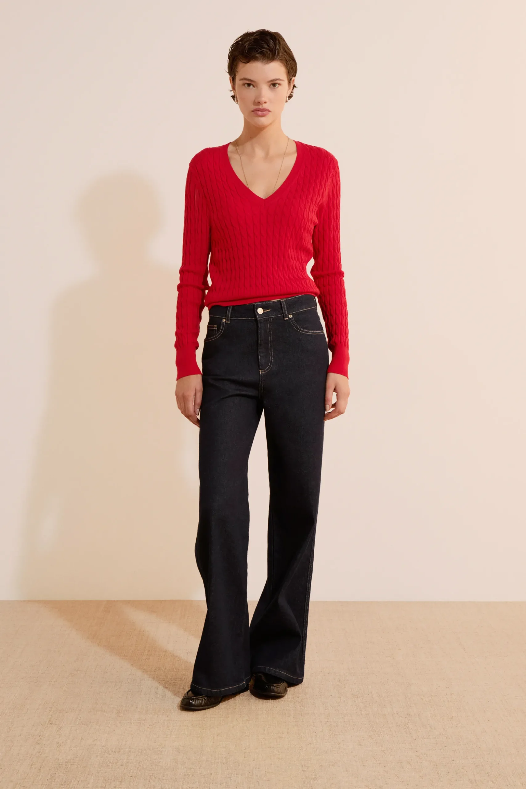 Top sans manches en jean