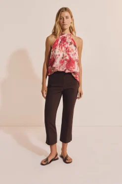 Top sans manches à motifs