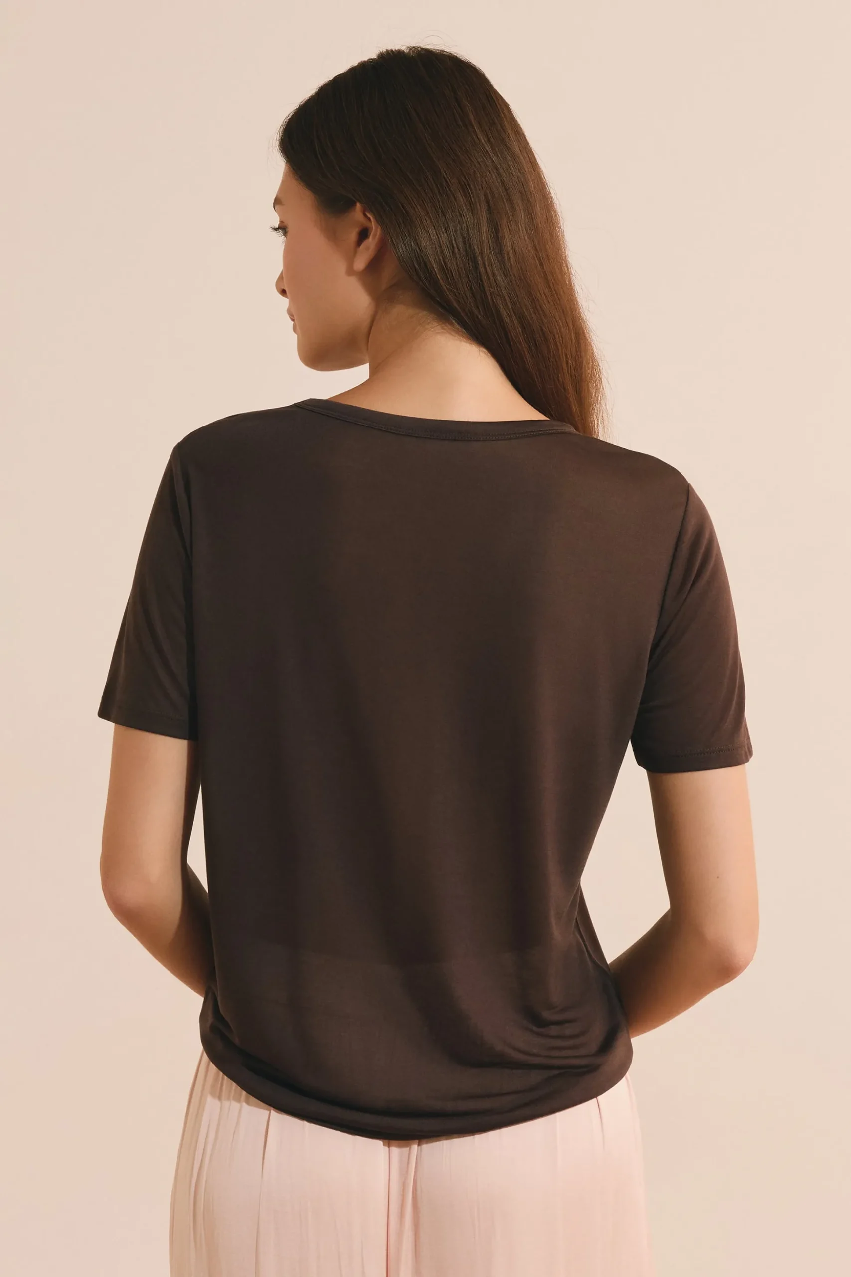 T-shirt col rond manches courtes