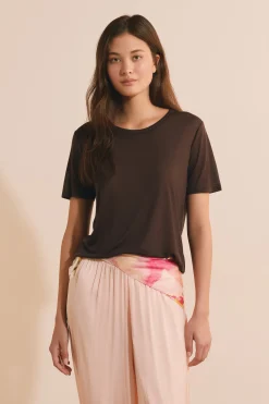 T-shirt col rond manches courtes