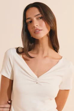 T-shirt col V