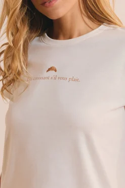 T-shirt de pyjama en coton à imprimé 