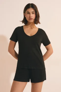 T-shirt de pyjama en lin