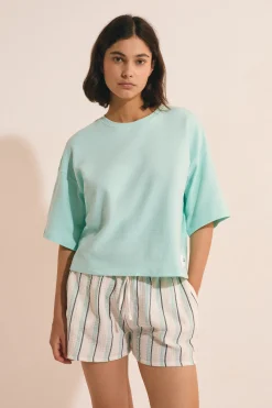 T-shirt de pyjama manches courtes en coton
