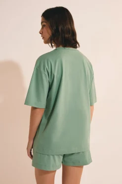T-shirt de pyjama manches courtes en coton