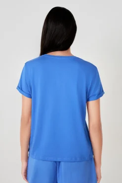 T-shirt de pyjama manches courtes en coton imprimé homard
