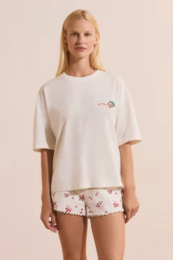 T-shirt de pyjama à motif tomate