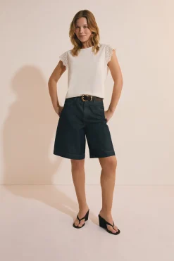T-shirt en coton avec détails brodés