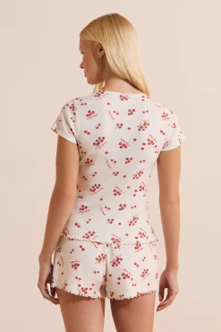 T-shirt en coton à motifs tomates