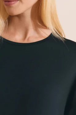 T-shirt large avec col rond
